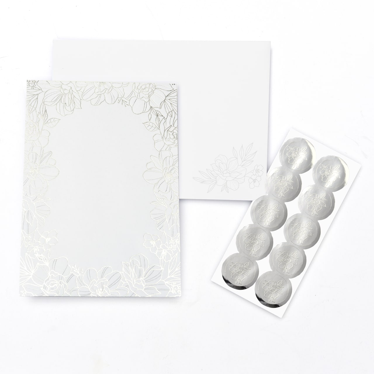 Floral Foil Invite Card Set by Recollections™, 5" x 7"